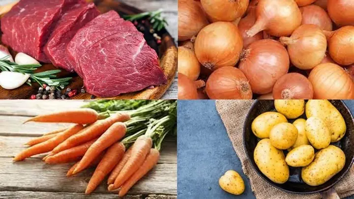 Nguyên liệu cần chuẩn bị cho món cà ri bò tròn vị Nguyên liệu cần chuẩn bị cho món cà ri bò tròn vị