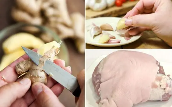 Sơ chế nguyên liệu: