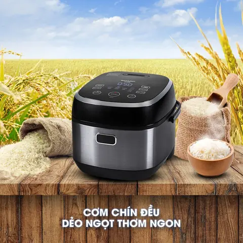 1.1. Cách nấu cơm bằng nồi điện Sharp cơ bản nhất