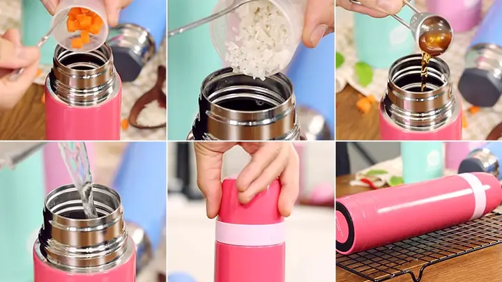 Bước 2: Đun sôi nước và làm nóng phích