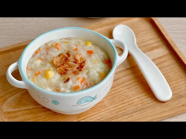 5.2 Cháo Bào Ngư Cà Rốt, Ngô Ngọt