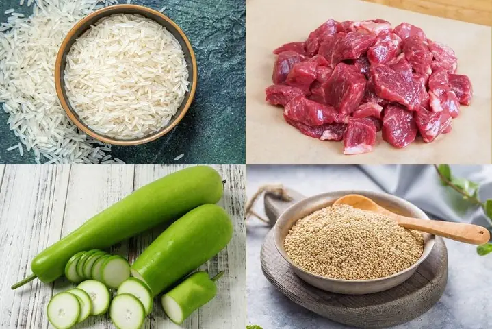 4Cháo thịt bò với bầu và diêm mạch bổ dưỡng (Công thức do người dùng chia sẻ) 4Cháo thịt bò với bầu và diêm mạch bổ dưỡng (Công thức do người dùng chia sẻ)