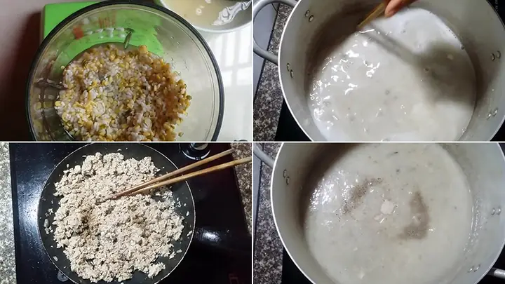 Bước 3Nấu cháo