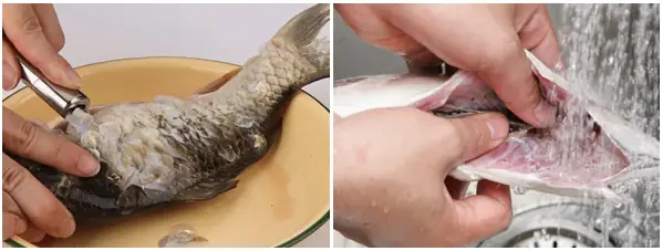 Bước 1: Khử Tanh Cá Chép Và Sơ Chế Nguyên Liệu