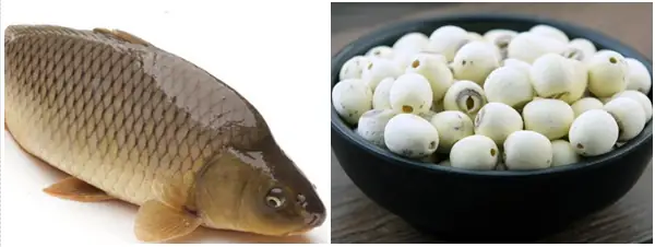 Nguyên Liệu Nấu Cháo Cá Chép Hạt Sen