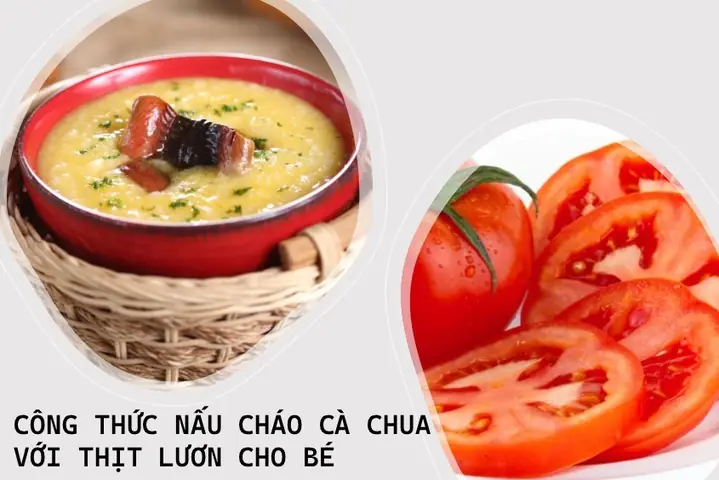 Cháo lươn cà chua cho bé