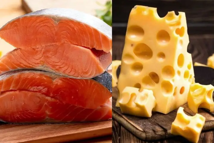 1Cháo cá hồi phô mai cho bé ăn dặm