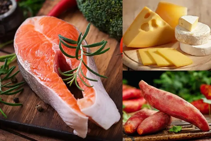 2Cháo cá hồi phô mai với khoai lang cho bé (Công thức được người dùng chia sẻ)