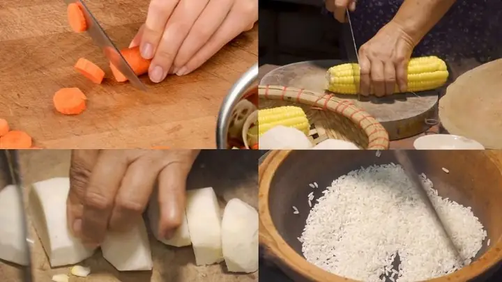 Bước 2Sơ chế các nguyên liệu khác