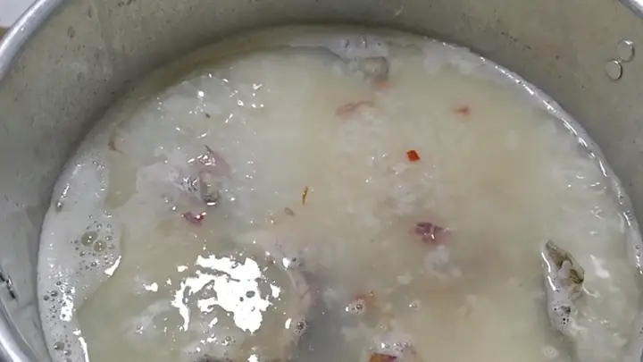 Bước 3:nấu Cháo