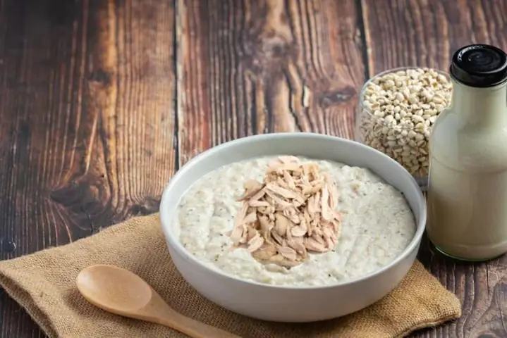 Cháo Hạt Kê Thịt Gà Giúp Phòng Ngừa Táo Bón Ở Trẻ Em