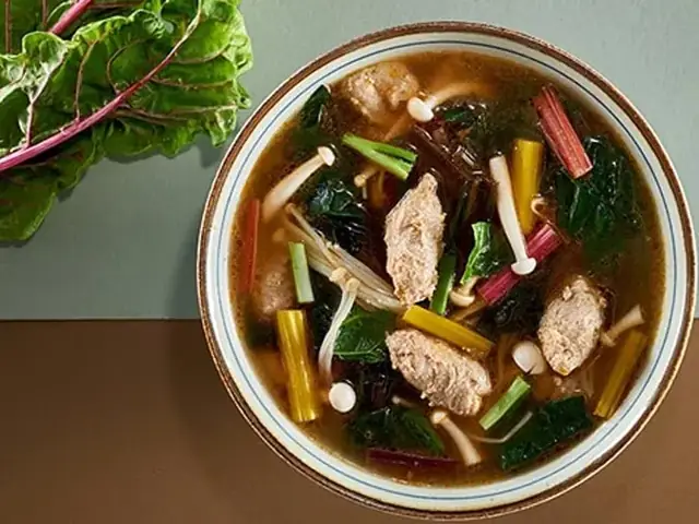 3. Canh cải cầu vồng nấu cua 3. Canh cải cầu vồng nấu cua