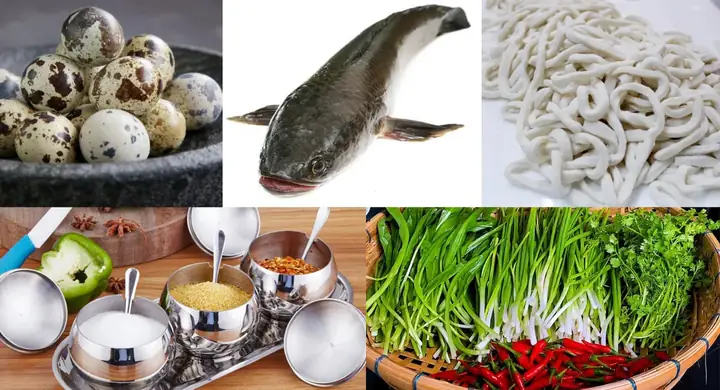 Nguyên Liệu Chuẩn Bị Thực Hiện Cách Nấu Cháo Canh Cá Lóc Hà Tĩnh