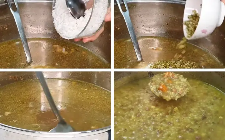 Bước 6: Chuẩn bị nấu cháo cơ bản
