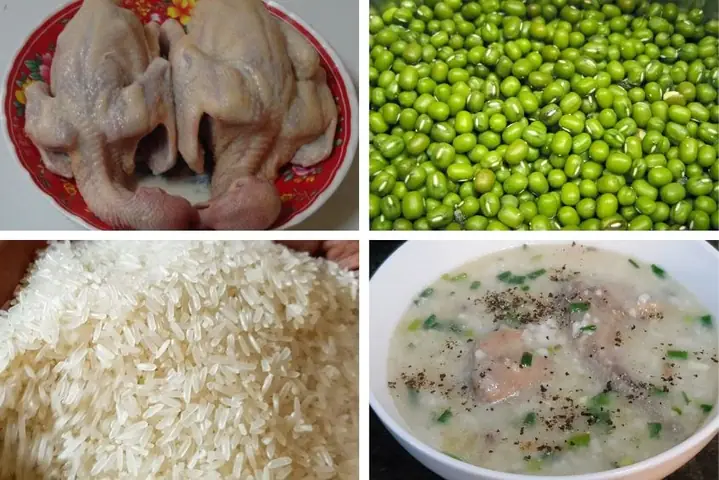 Cháo bồ câu đậu xanh Cháo bồ câu đậu xanh