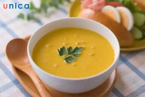 Cháo ăn dặm cho bé 1 tuổi - thịt heo bí đỏ Cháo ăn dặm cho bé 1 tuổi - thịt heo bí đỏ