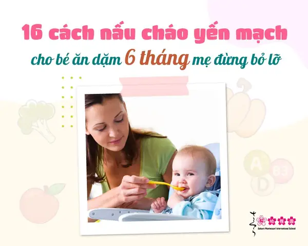 yến mạch cho bé ăn dặm 6 tháng