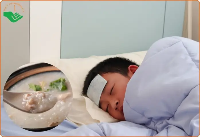 Vì sao trẻ bị sốt nên ăn cháo?