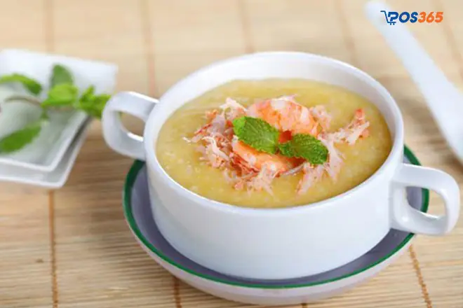 3.1 Cháo dinh dưỡng tôm tươi với bí đỏ ngon để bán
