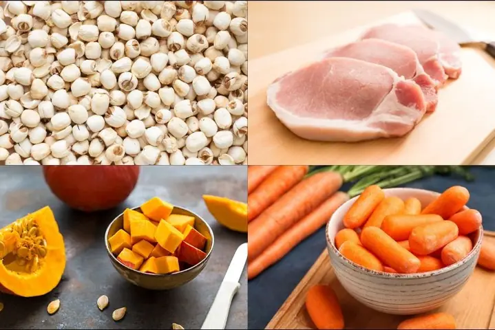 4Cháo thịt heo hạt sen nấu rau củ (Công thức do người dùng chia sẻ) 4Cháo thịt heo hạt sen nấu rau củ (Công thức do người dùng chia sẻ)