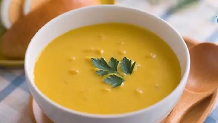 1Cháo khoai lang thịt heo