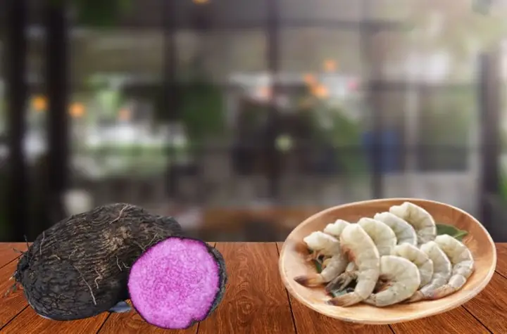 Cháo Khoai Mỡ Nấu Tôm Cháo Khoai Mỡ Nấu Tôm