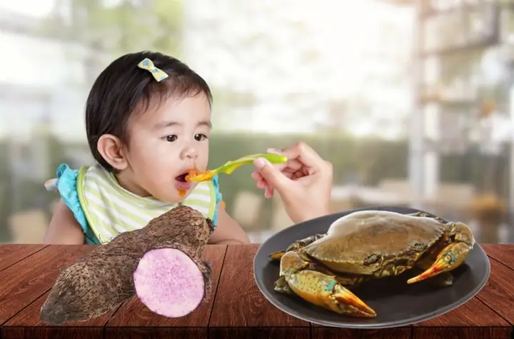 Cháo Khoai Mỡ Nấu Với Cua Đồng Cháo Khoai Mỡ Nấu Với Cua Đồng