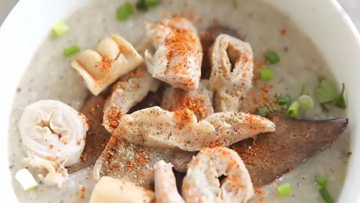 1Cháo lòng miền Bắc