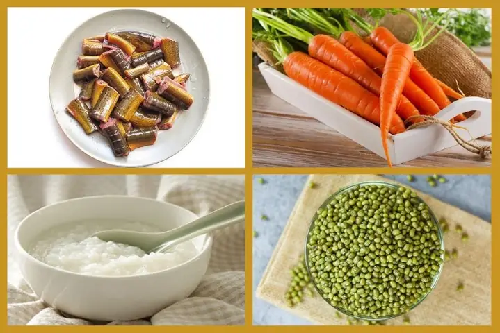 2Cháo lươn cà rốt đậu xanh cho bé (Công thức do người dùng chia sẻ)