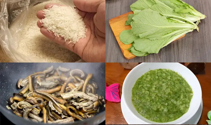 4.3. Cháo Lươn Nấu Với Rau Cải Xanh