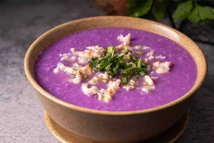 Cháo khoai môn đậu que