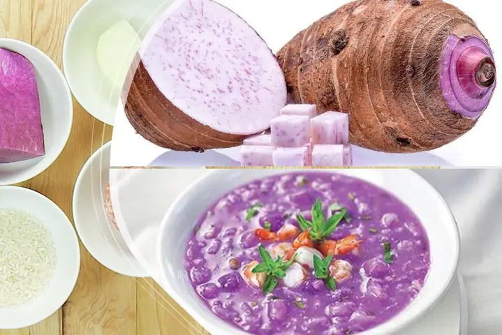 Cách nấu cháo khoai môn cho bé