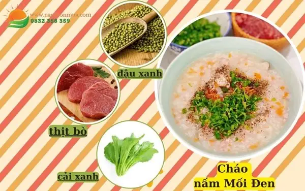 Lưu ý khi nấu món cháo nấm Mối Đen