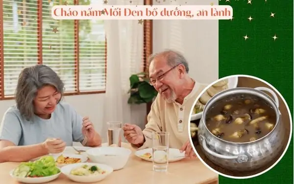 Công dụng của món cháo nấm Mối Đen