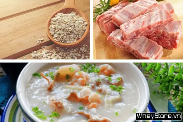 Cách 6: Cháo Yến Mạch Sườn Non Cách 6: Cháo Yến Mạch Sườn Non