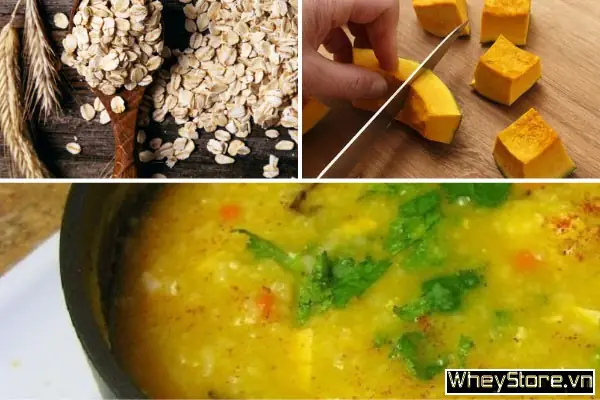 Cách 5: Nấu Cháo Yến Mạch Bí Đỏ Cách 5: Nấu Cháo Yến Mạch Bí Đỏ