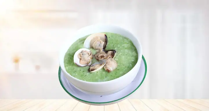 Cháo Nghêu Cải Thìa