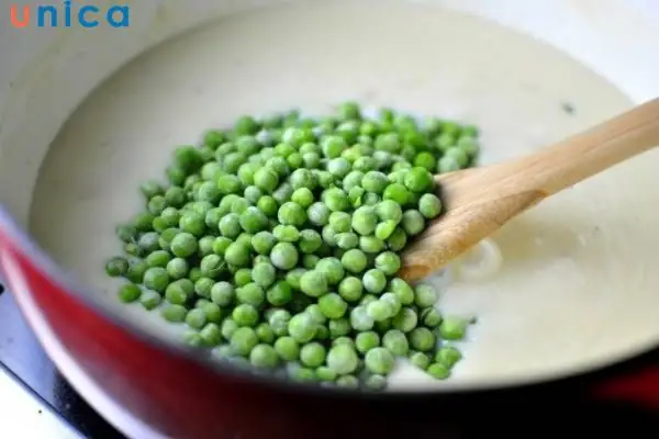 Cháo thịt bò đậu Hà Lan