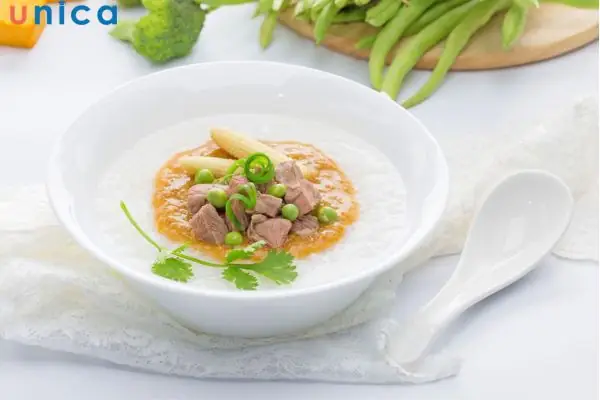 Cháo thịt bò su su cho bé ăn dặm