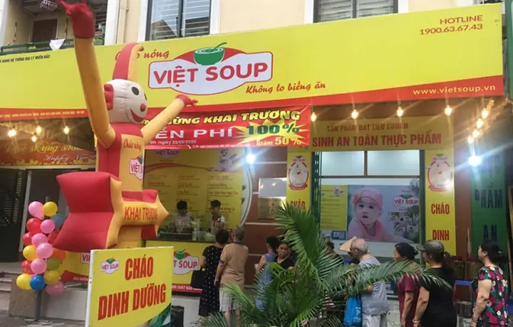 Mở cửa hàng cháo dinh dưỡng Việt Soup bao lâu hoàn vốn