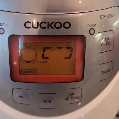 Cách nấu cháo thịt bằng nồi cơm điện Cuckoo, 2023