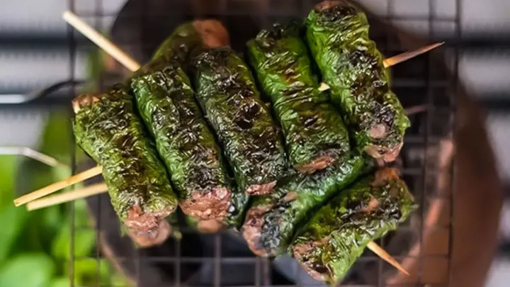 3Rắn cuốn lá lốt nướng