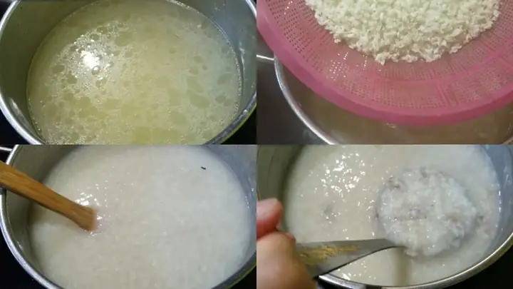 Bước 3nấu Cháo