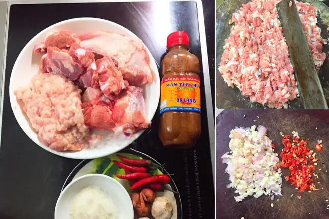 CÃ¡ch lÃ m máº¯m tÃ©p chÆ°ng thá»t cho bá»¯a cÆ¡m ngÃ y mÆ°a thÃªm Äáº­m ÄÃ