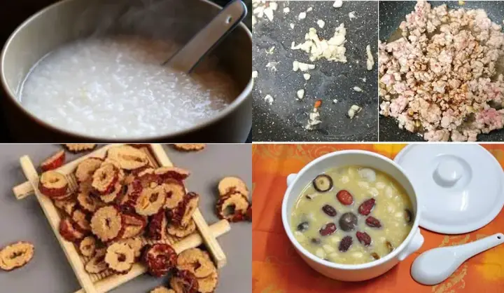 5.4. Cháo Táo Đỏ Khô Thịt Heo