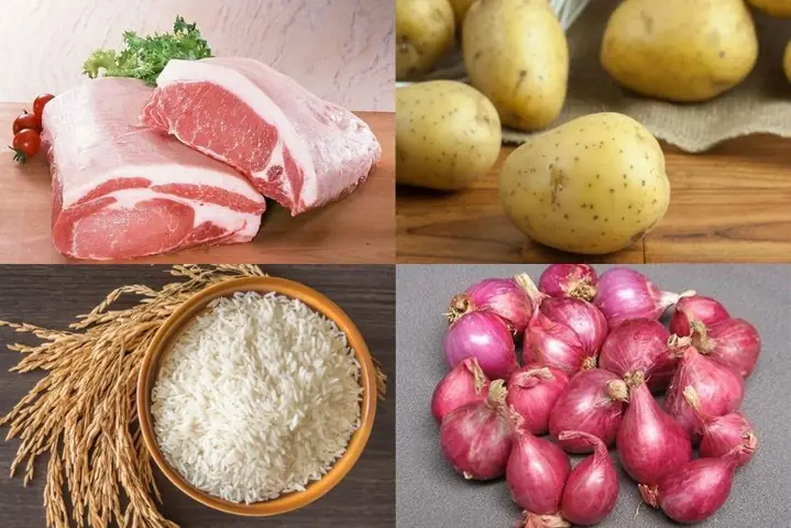 2.1. Cháo thịt heo khoai tây cho bé ăn dặm