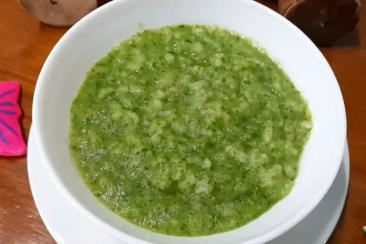 4.4 Cháo thịt bò với cải bó xôi 4.4 Cháo thịt bò với cải bó xôi