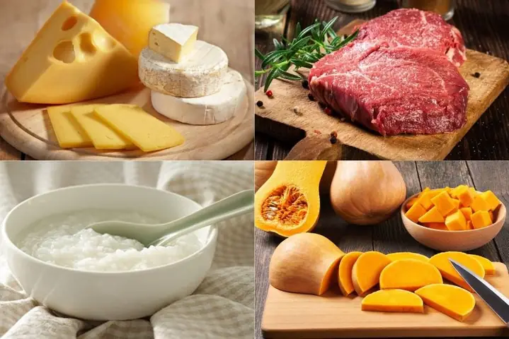 4Cháo thịt bò phô mai kết hợp bí đỏ bổ dưỡng (Công thức do người dùng chia sẻ) 4Cháo thịt bò phô mai kết hợp bí đỏ bổ dưỡng (Công thức do người dùng chia sẻ)