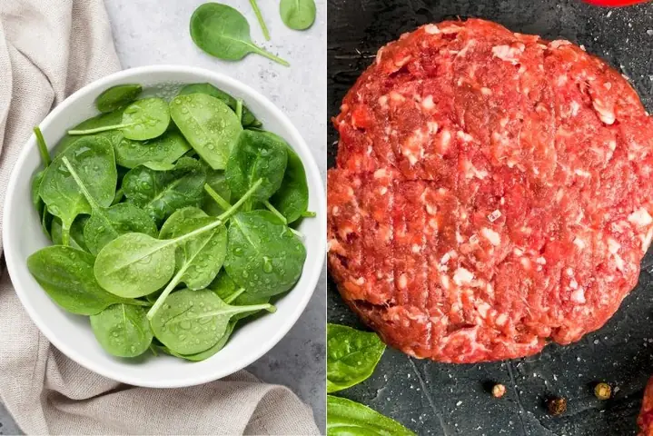 Cháo Thịt Bò Nấu Với Cải Bó Xôi Cho Bé Đơn Giản