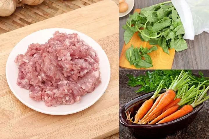 3cháo Thịt Heo Với Mồng Tơi Và Cà Rốt Thơm Ngon (công Thức Do Người Dùng Chia Sẻ) 3cháo Thịt Heo Với Mồng Tơi Và Cà Rốt Thơm Ngon (công Thức Do Người Dùng Chia Sẻ)